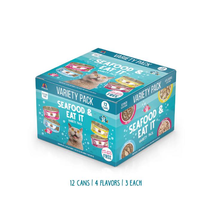 Weruva Wet Cat Food - Weruva Classic Cat Seafood & Eat It! Variety Pack