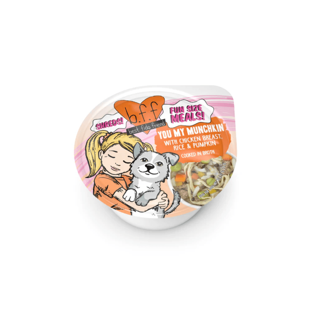 Weruva Wet Dog Food - BFF Fun Size Meals You My Munchkin with Chicken Breast, Rice and Pumpkin Cup 