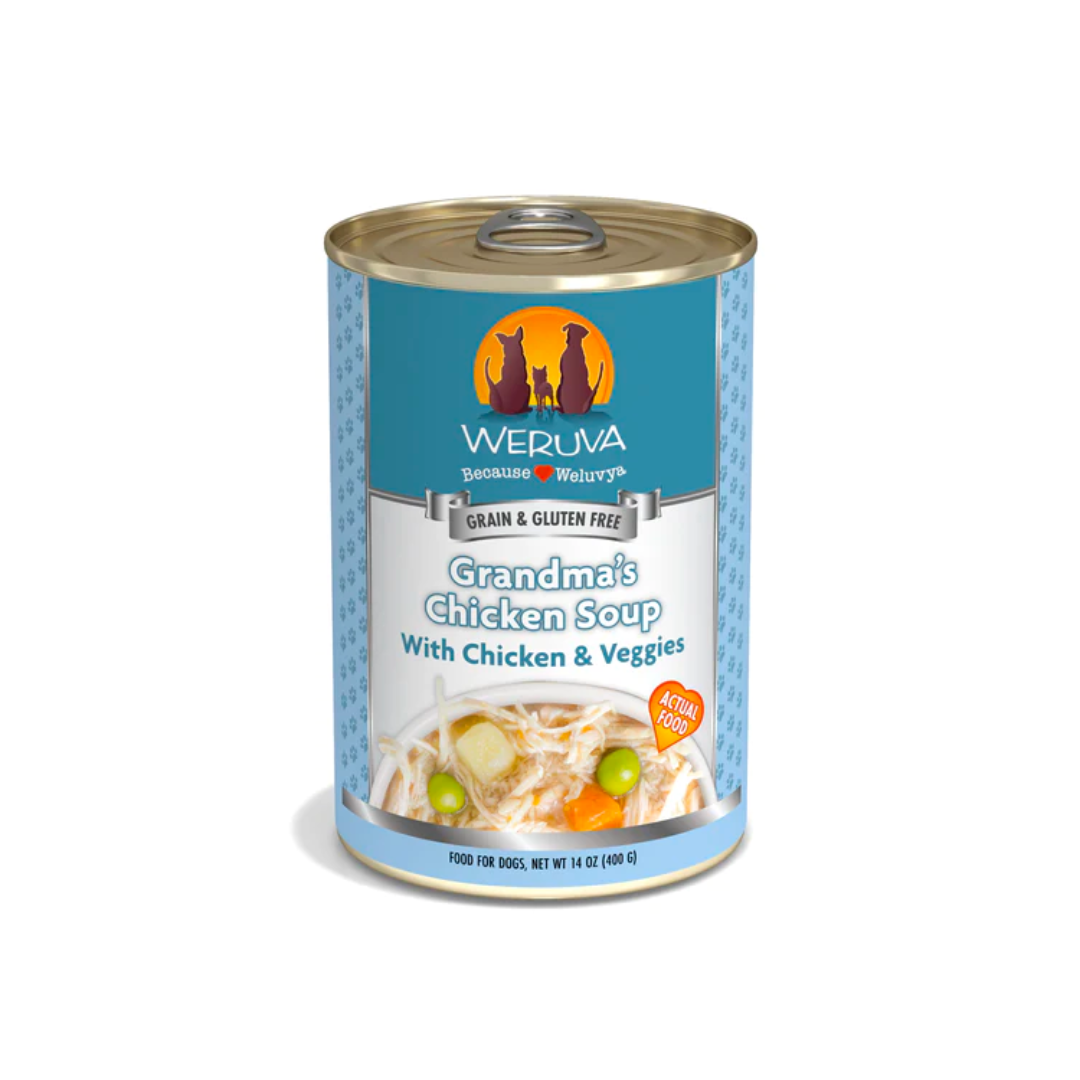 Weruva Wet Dog Food - Classics Grandma's Chicken Soup with Chicken & Veggies Canned 