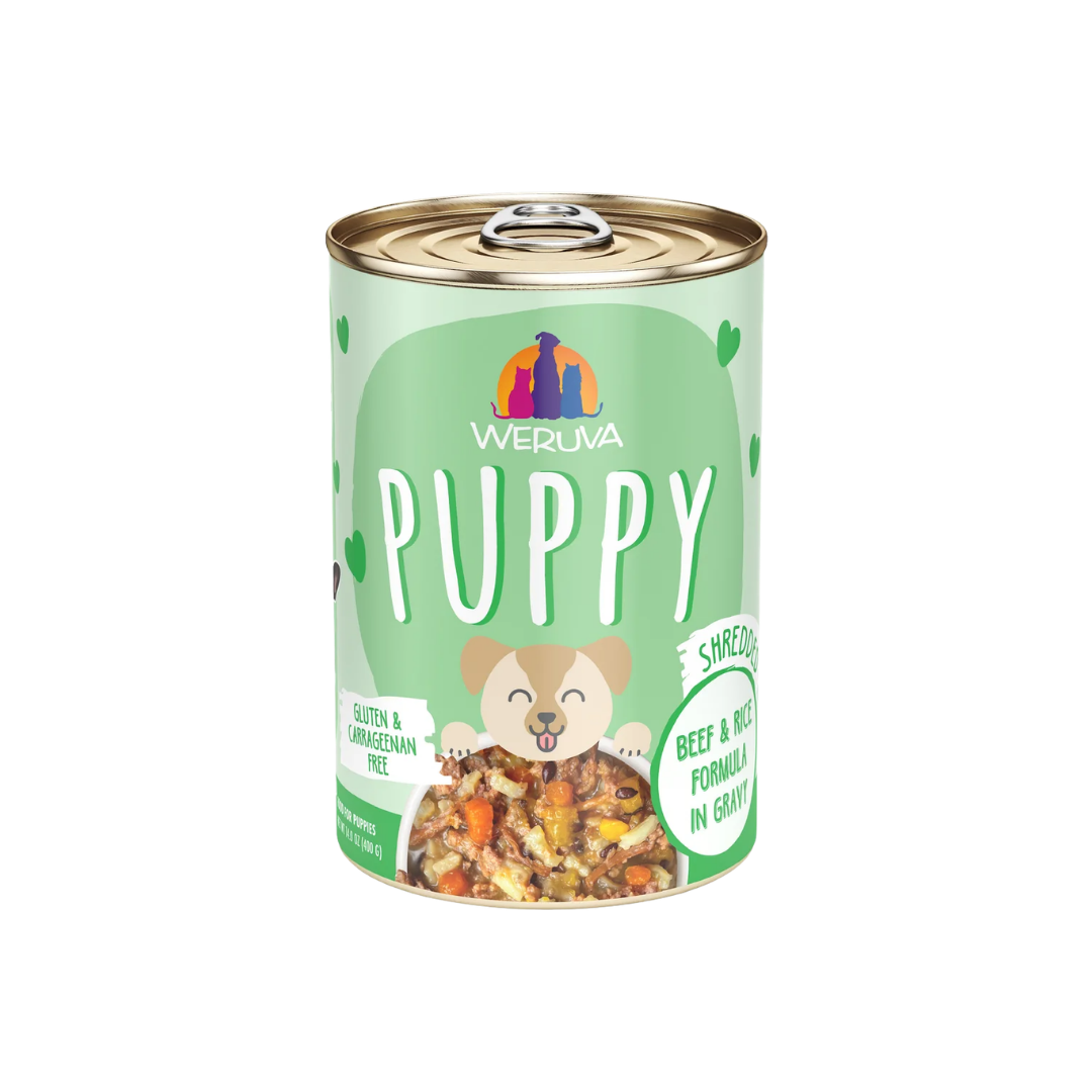 Weruva Wet Dog Food - Puppy Beef & Rice Formula in Gravy Canned