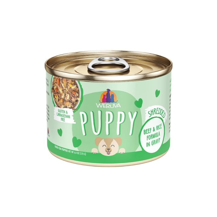 Weruva Wet Dog Food - Puppy Beef & Rice Formula in Gravy Canned