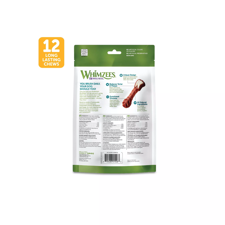 Whimzees Dog Treats - Alligator Dental Chew
