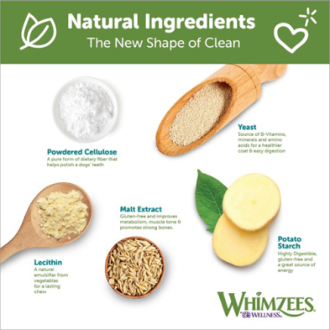 Whimzees Dog Treats - Wellness Veggie Ear Dental Chew