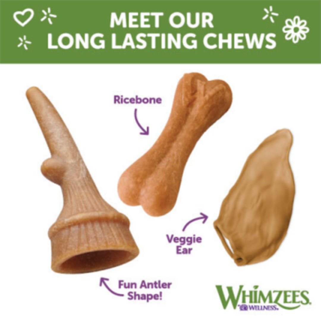 Whimzees Dog Treats - Wellness Veggie Ear Dental Chew