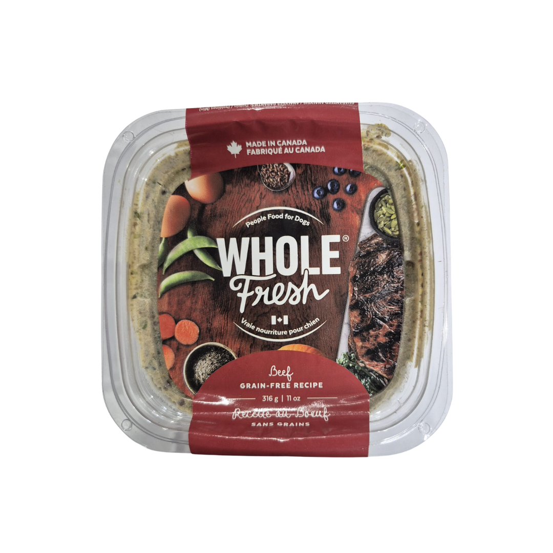 Whole Fresh Wet Dog Food - Gently-Cooked Grain Free Beef Recipe