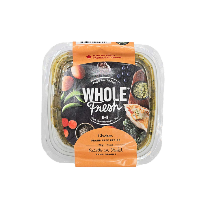 Whole Fresh Wet Dog Food - Gently-Cooked Grain Free Chicken Recipe