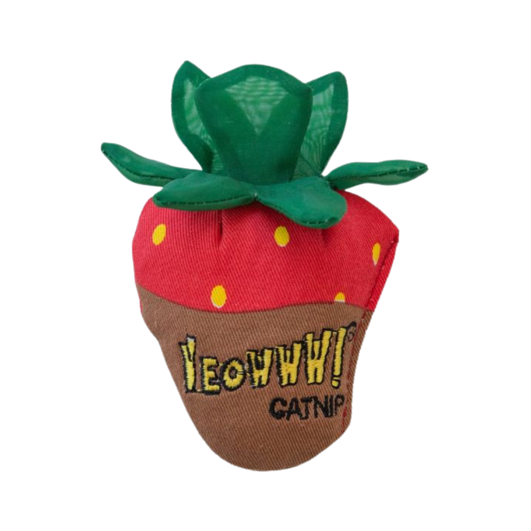 Yeowww! Cat Toys - Catnip Chocolate Dipped Strawberry