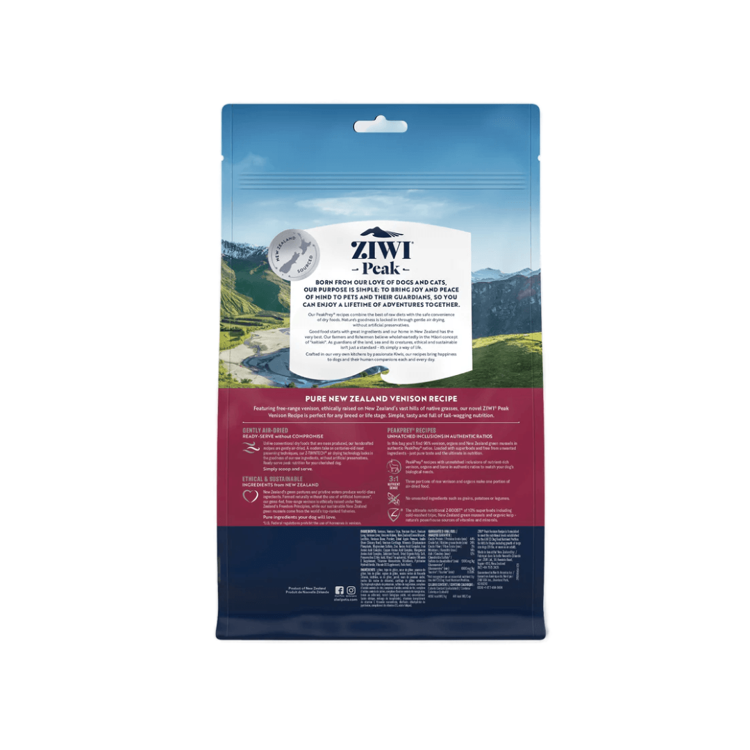 ZIWI Peak Air Dried Dog Food - Original Venison Recipe 