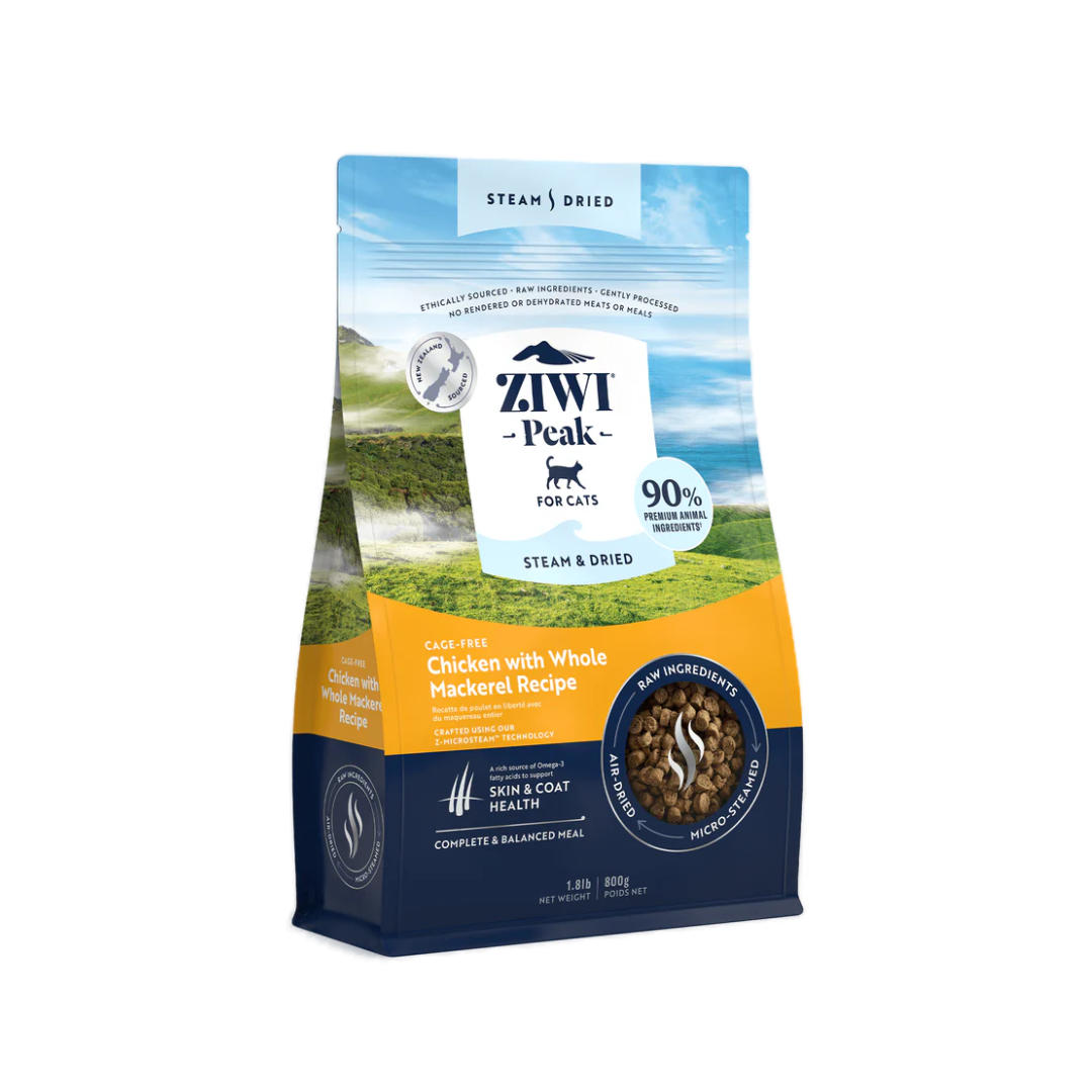 ZIWI Peak Steam-Dried Cat Food - Chicken with Whole Mackerel Recipe