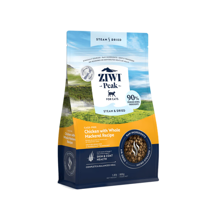 ZIWI Peak Steam-Dried Cat Food - Chicken with Whole Mackerel Recipe