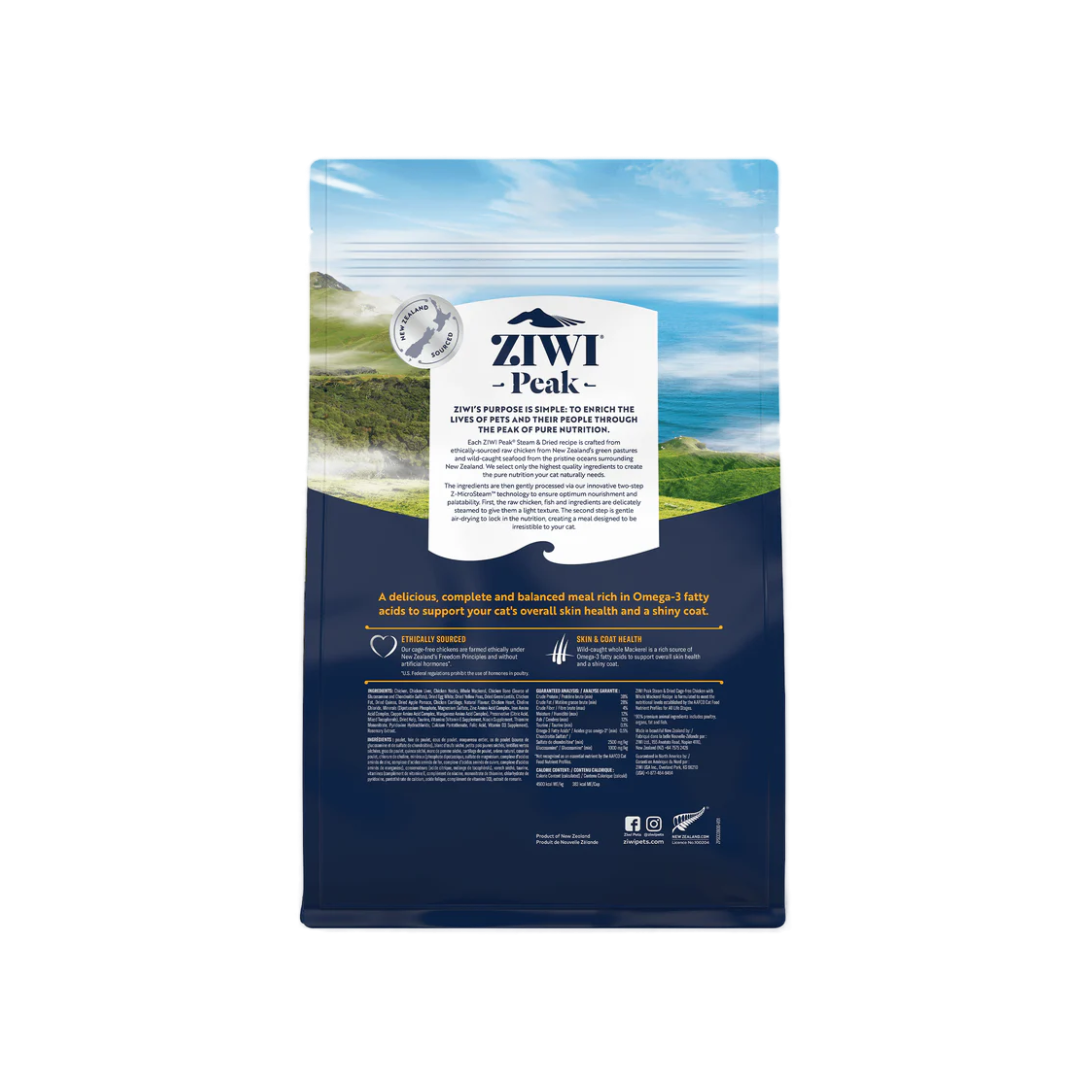 ZIWI Peak Steam-Dried Cat Food - Chicken with Whole Mackerel Recipe
