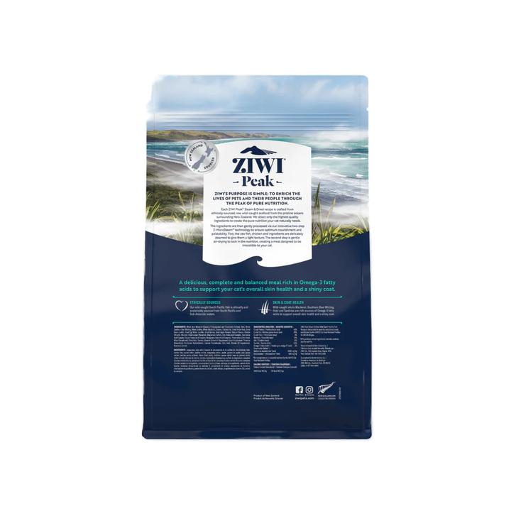 ZIWI Peak Steam-Dried Cat Food - Wild South Pacific Fish Recipe