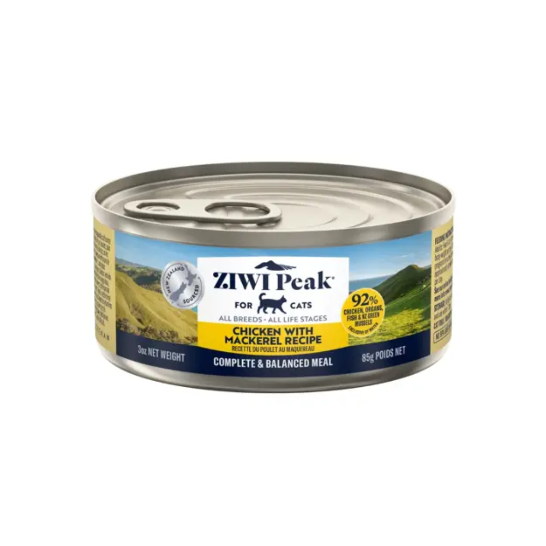 ZIWI Peak Wet Cat Food - Chicken with Mackerel Recipe Canned