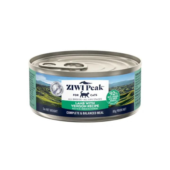 ZIWI Peak Wet Cat Food - Lamb with Venison Recipe Canned