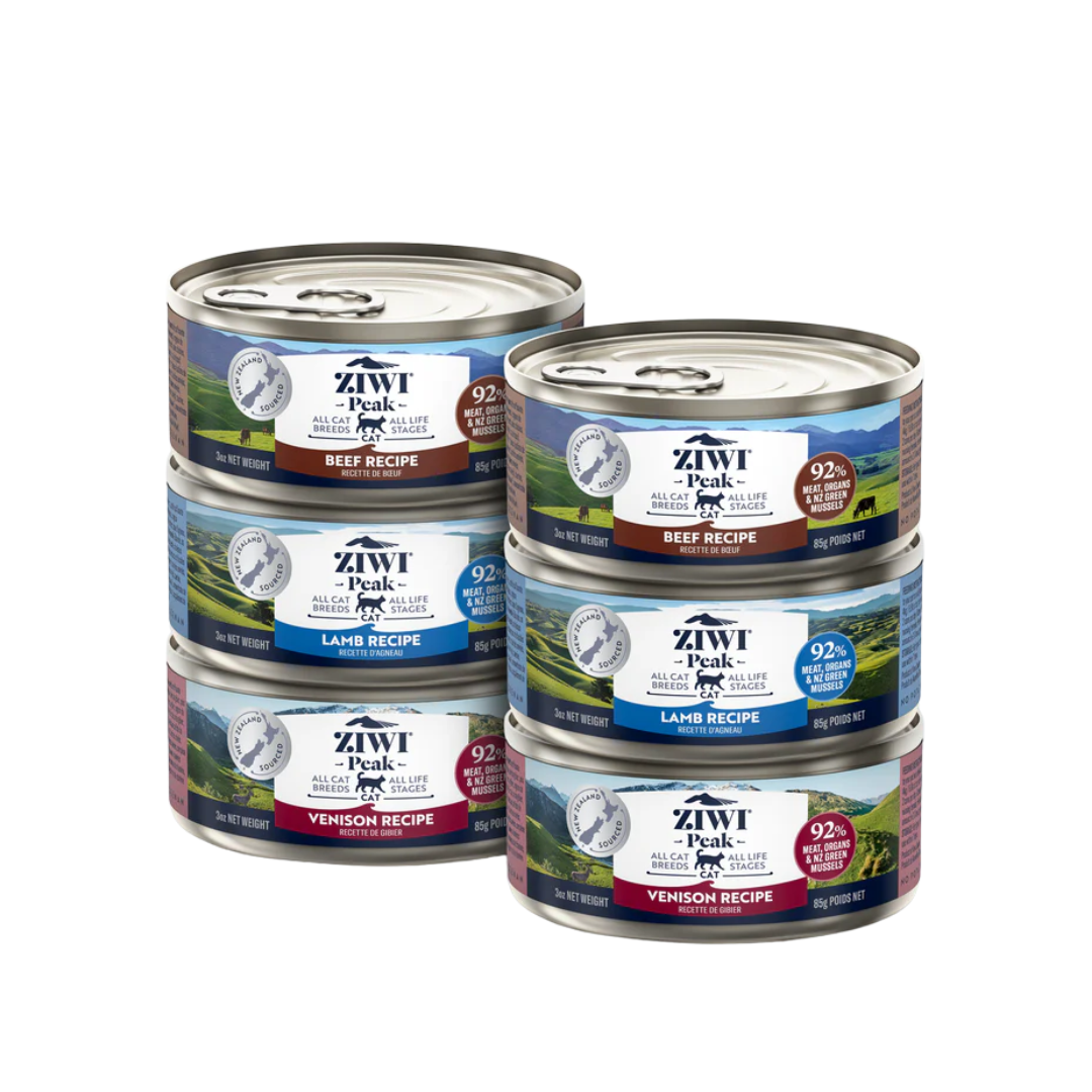 ZIWI Peak Wet Cat Food - Variety Pack - Beef, Lamb, & Venison