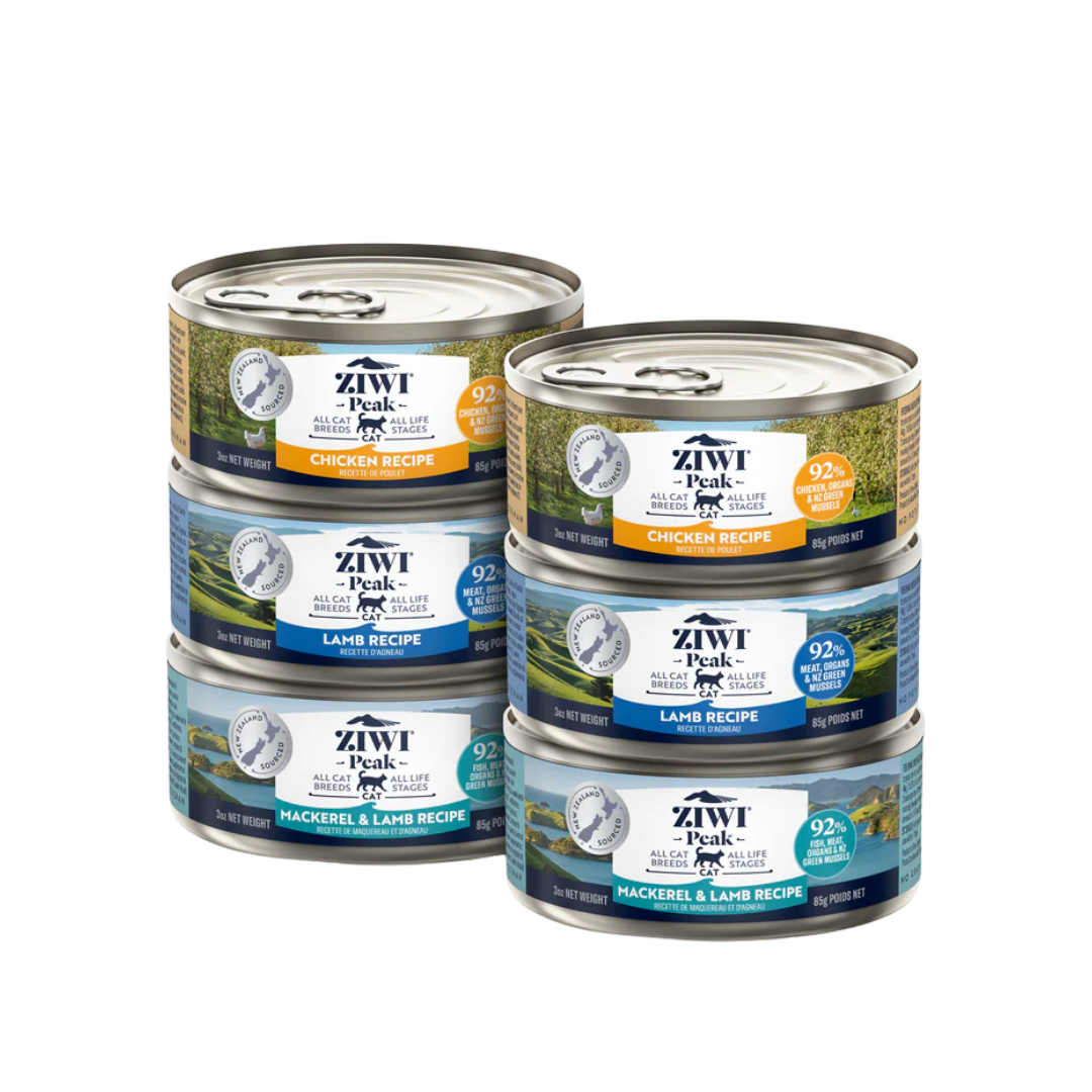 ZIWI Peak Wet Cat Food - Variety Pack - Chicken, Lamb, and Mackerel & Lamb