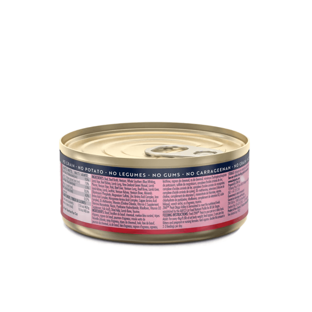 ZIWI Peak Wet Cat Food - Otago Valley Recipe Canned 