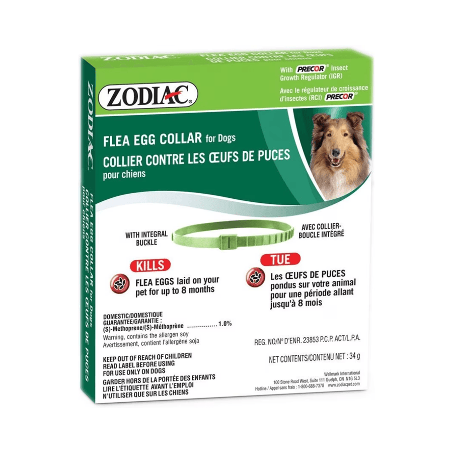 Zodiac Dog Flea & Tick Control - Flea Egg Collar  – With Precor Insect Growth Regulator 