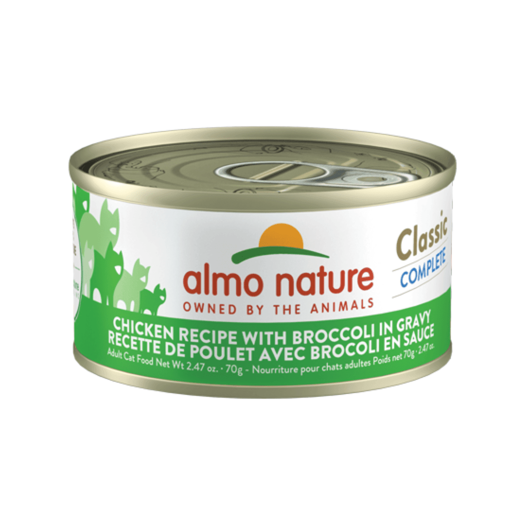 Almo Nature Wet Cat Food - Classic Complete Chicken Recipe with Broccoli in Gravy Canned - Toronto Pets