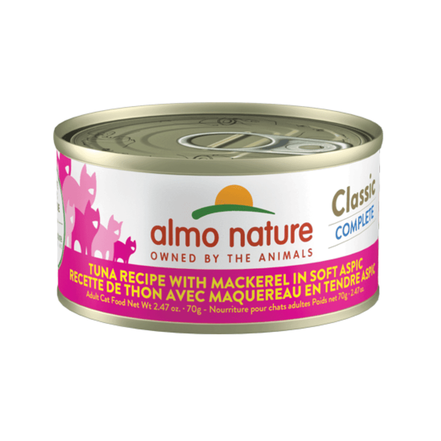 Almo Nature Wet Cat Food - Classic Complete Tuna Recipe with Mackerel in Soft Aspic Canned - Toronto Pets