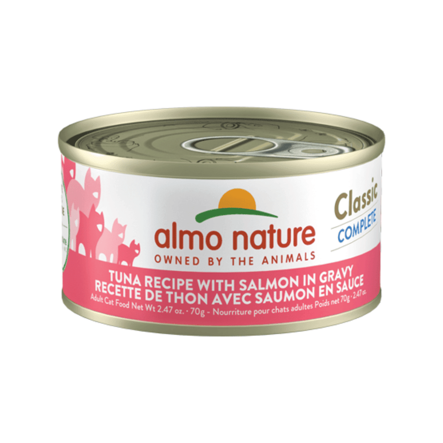Almo Nature Wet Cat Food - Classic Complete Tuna Recipe with Salmon in Gravy Canned - Toronto Pets