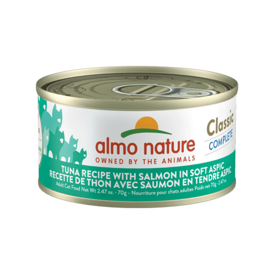 Almo Nature Wet Cat Food - Classic Complete Tuna Recipe with Salmon in Soft Aspic Canned - Toronto Pets