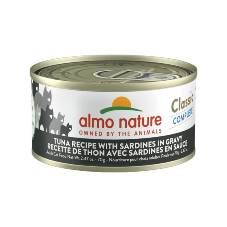 Almo Nature Wet Cat Food - Classic Complete Tuna Recipe with Sardines in Gravy Canned - Toronto Pets
