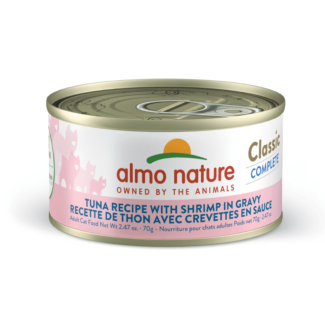 Almo Nature Wet Cat Food - Classic Complete Tuna Recipe with Shrimp in Gravy Canned - Toronto Pets