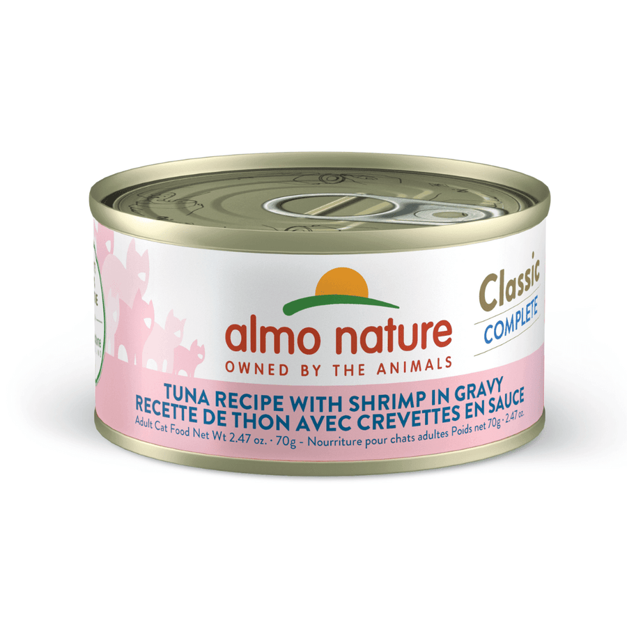 Almo Nature Wet Cat Food - Classic Complete Tuna Recipe with Shrimp in Gravy Canned - Toronto Pets