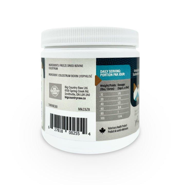 Big Country Raw Dog and Cat Supplements - Thrive Bovine Colostrum Itch Relief - Toronto Pets
