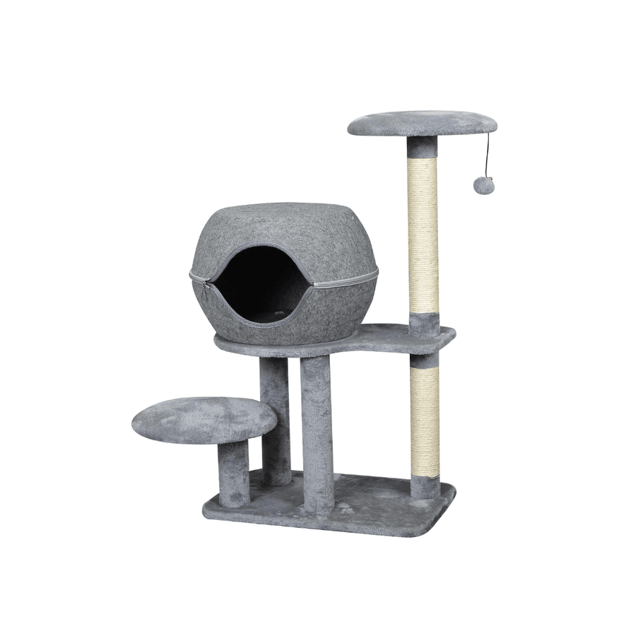 Bud'Z Cat Tree - Three Level Cat Tree with Hiding Place - Toronto Pets