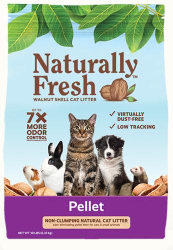 Naturally Fresh Pellet Unscented Non-Clumping Walnut Cat Litter 