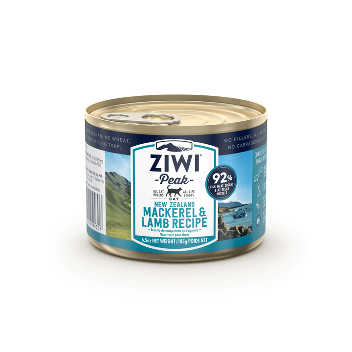ZIWI Peak Wet Cat Food - New Zealand Mackerel & Lamb Recipe Canned 