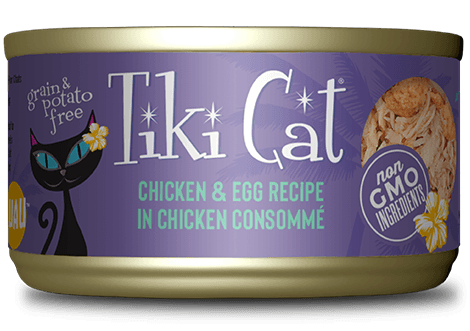 Tiki Cat Wet Cat Food - Koolina Luau Chicken & Egg Consomme Canned 