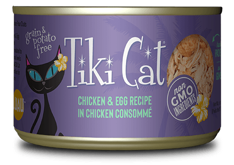 Tiki Cat Wet Cat Food - Koolina Luau Chicken & Egg Consomme Canned 