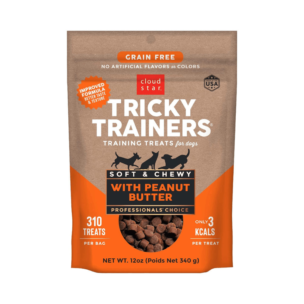 Cloud Star Dog Treats - Tricky Trainers Grain Free Soft & Chewy With Peanut Butter - Toronto Pets