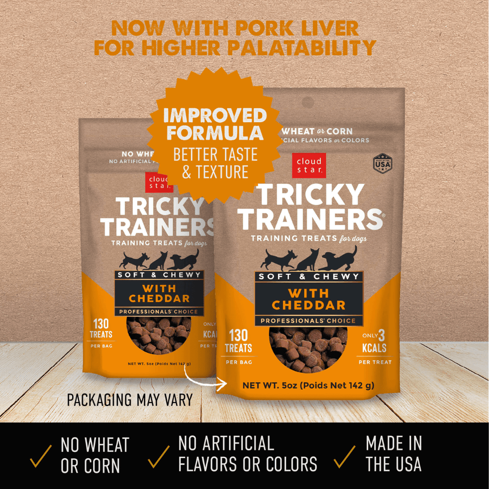 Cloud Star Dog Treats - Tricky Trainers Soft & Chewy With Cheddar - Toronto Pets