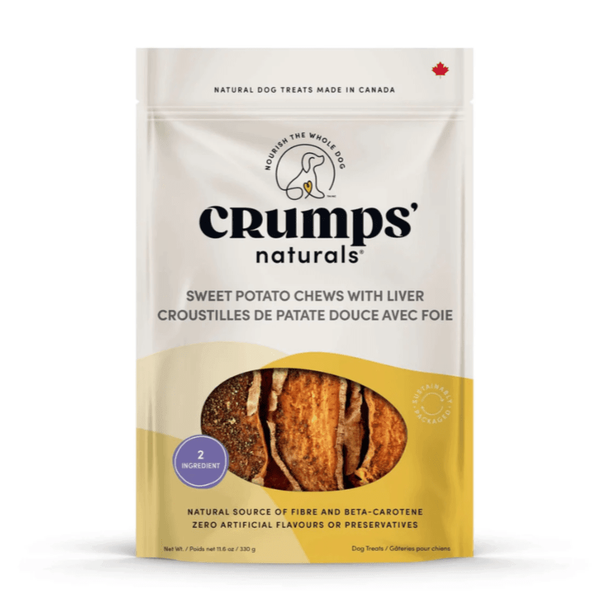 Crumps' Naturals Dog Treat - Sweet Potato and Liver Chews - Toronto Pets