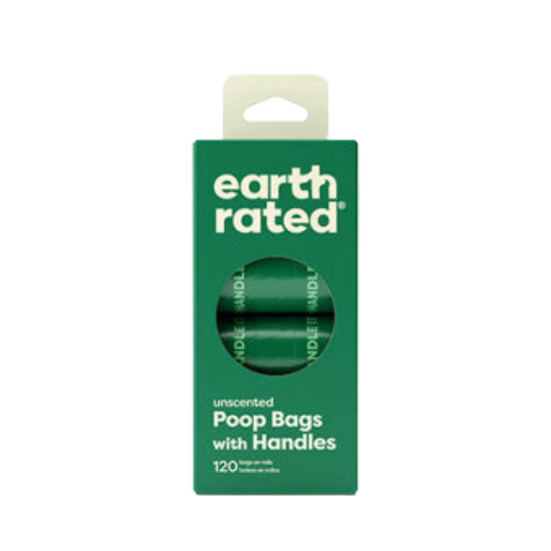 Earth Rated unscented easy-tie handle poop bags, 120-bag pack