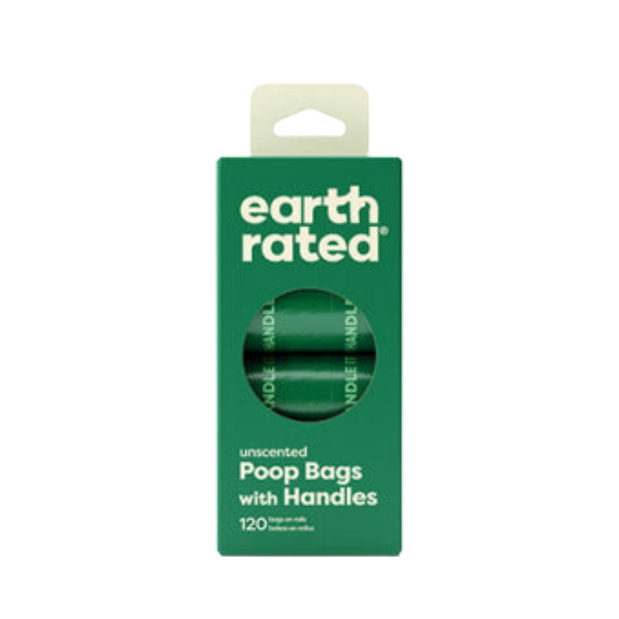 Earth Rated unscented easy-tie handle poop bags, 120-bag pack