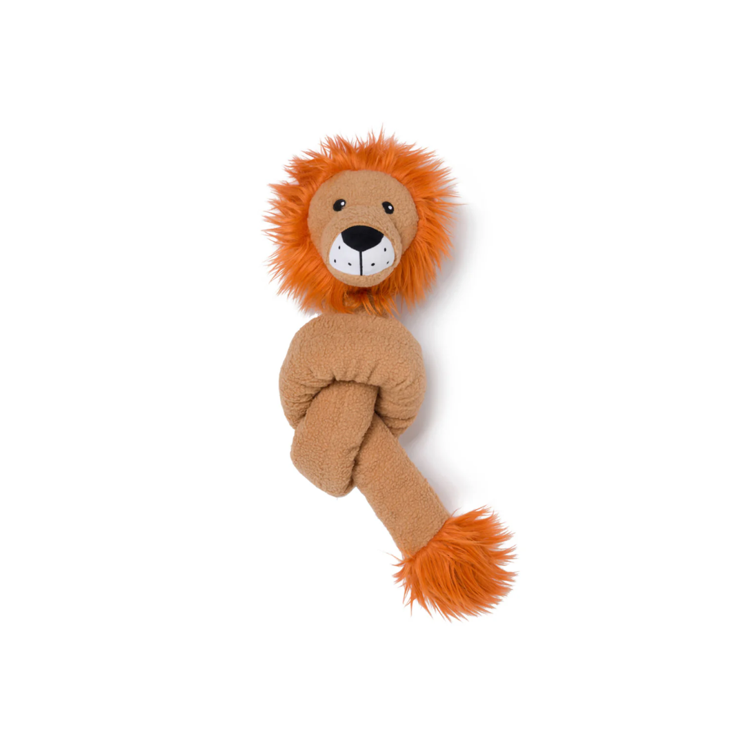 fabdog Dog Toys - Twisty Lion