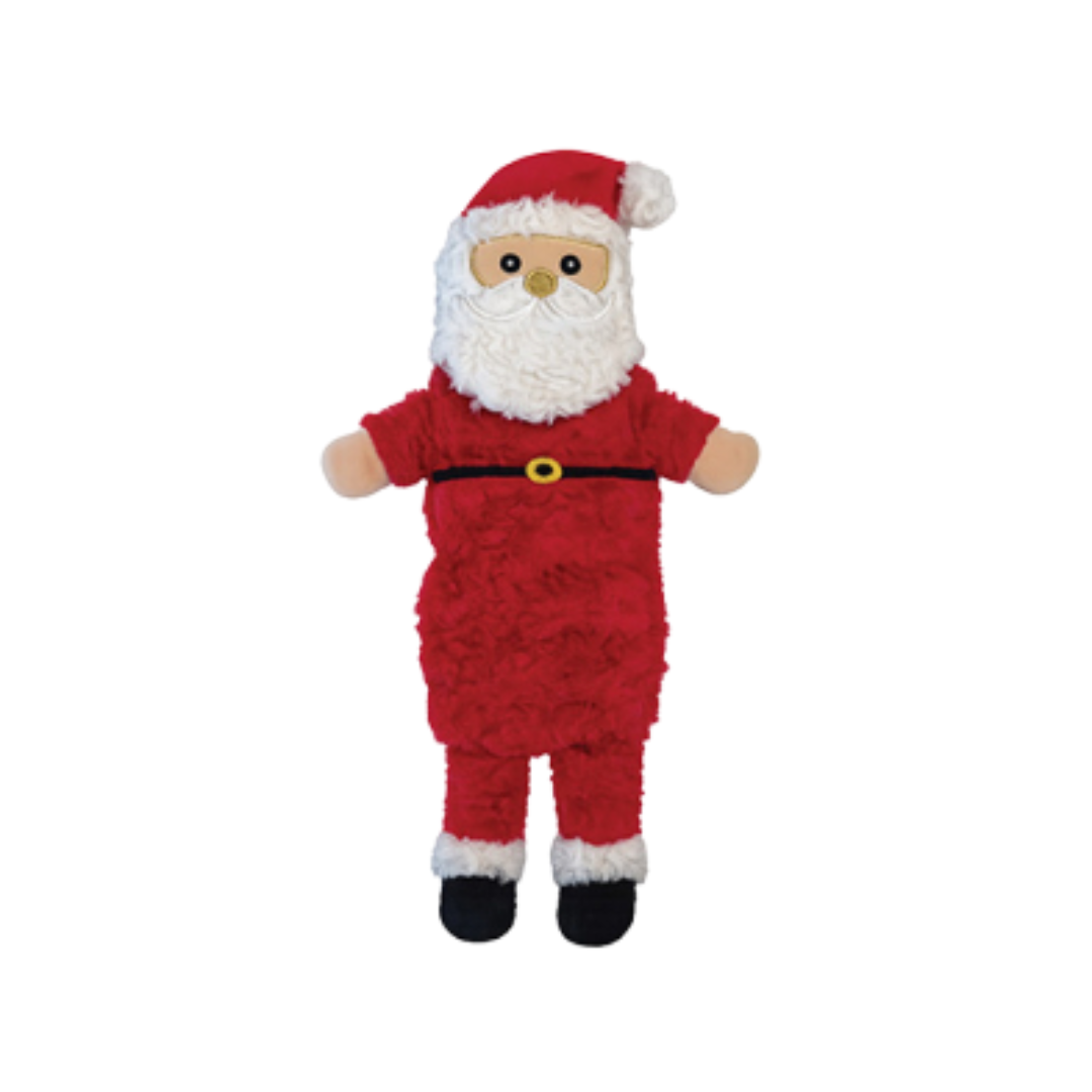 foufouBRANDS Dog Toys - HOLIDAY Squeak 'n Tubes Santa