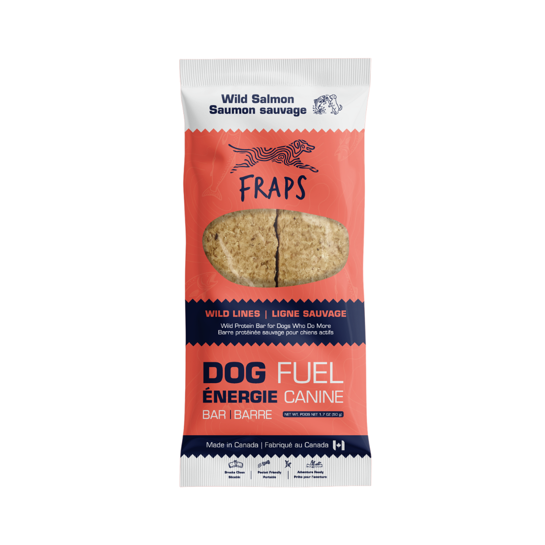 Fraps Dog Fuel Bar Wild Salmon dog treat, 50 g pack