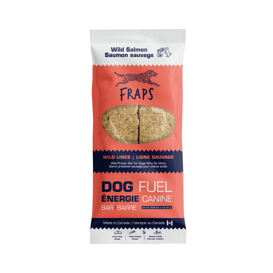 Fraps Dog Fuel Bar Wild Salmon dog treat, 50 g pack