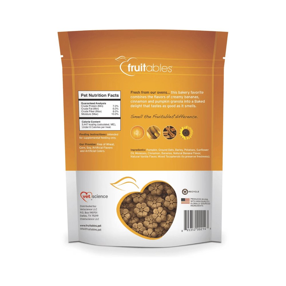 Fruitables Dog Treats - Pumpkin & Banana - Toronto Pets
