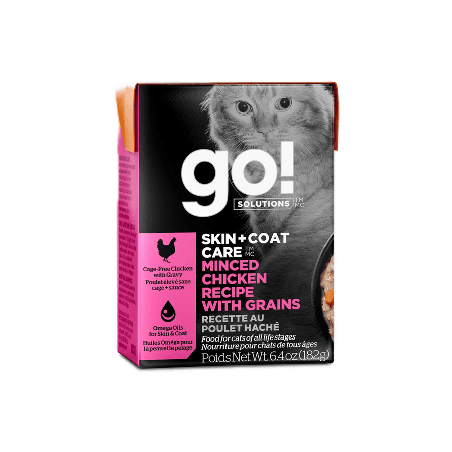Go! Solutions Wet Cat Food - Skin and Coat Care Minced Chicken Recipe With Grains - Toronto Pets