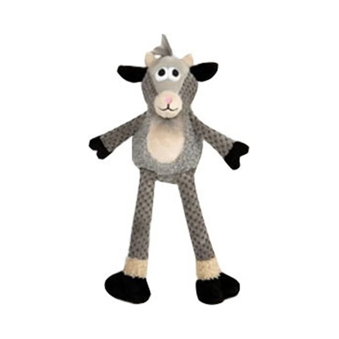 goDOG Dog Toys -  Checkers Skinny Derby Peannut Goat