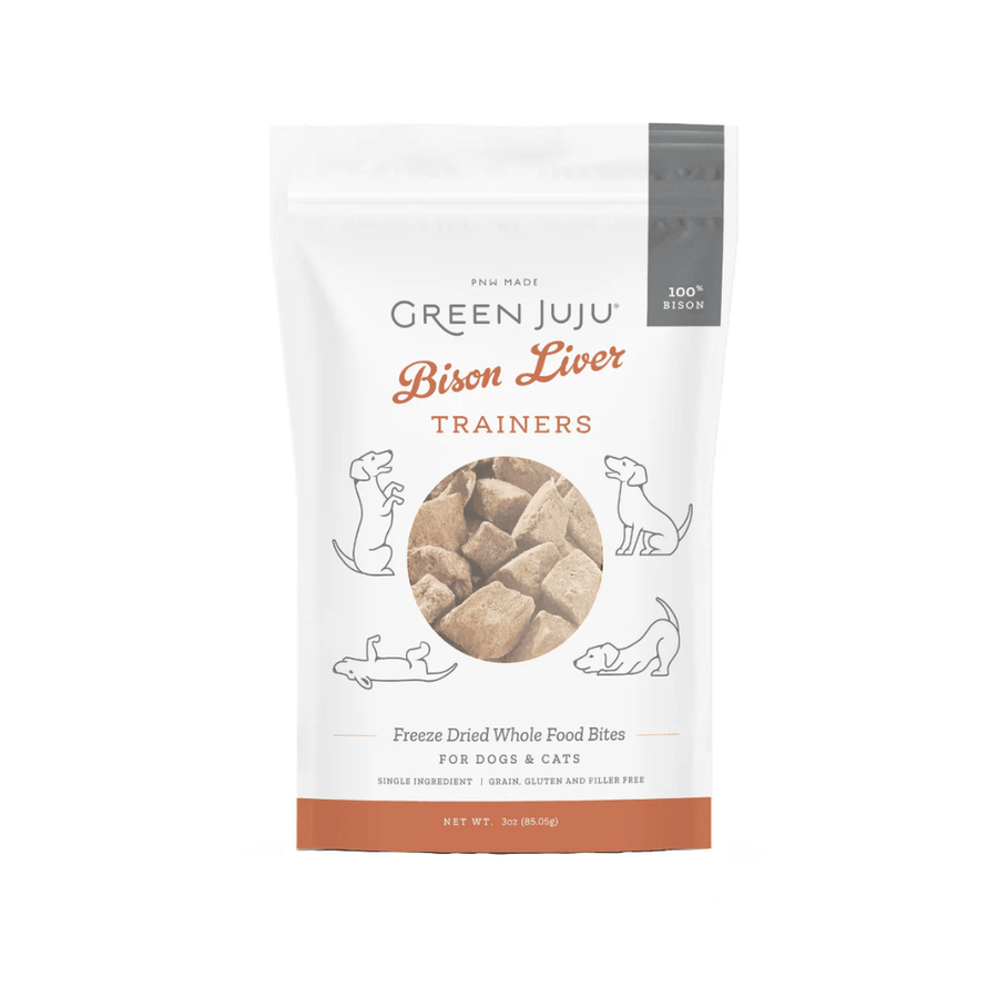 Green Juju Freeze - Dried Dog and Cat Treats - Bison Liver Trainers Whole Food Bites - Toronto Pets