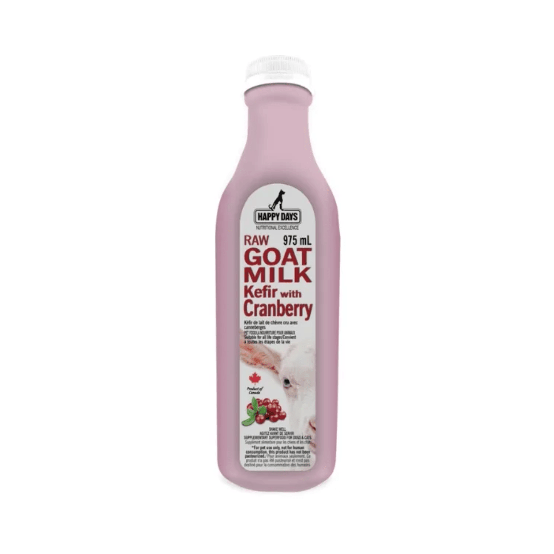 Happy Days Dairy Frozen Dog and Cat Milks - Raw Goat Milk Kefir with Cranberry - Toronto Pets
