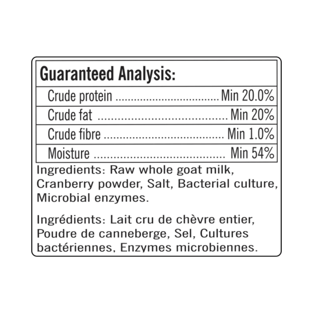 Happy Days Dairy Frozen Dog and Cat Treats - Raw Goat Cheese Treats with Cranberries - Toronto Pets